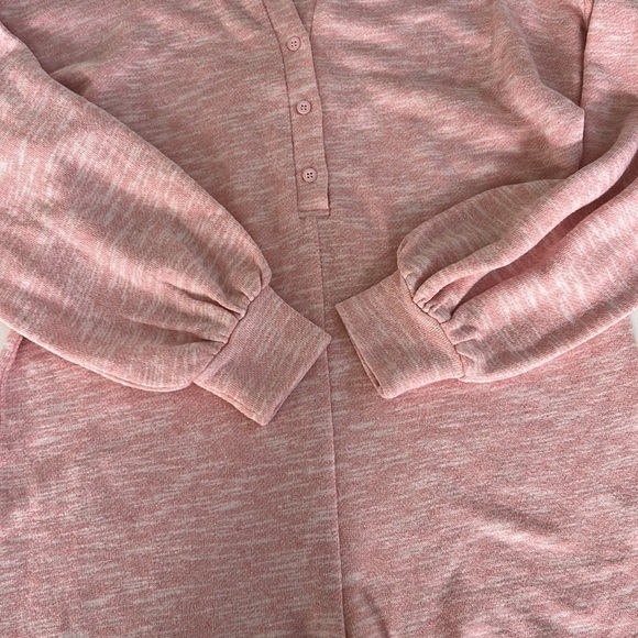 Lovers + Friends Revolve Julien Long Sleeve Shorts Romper Rose Pink Small - Picture 6 of 10